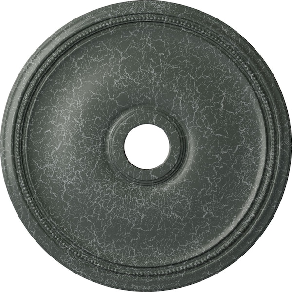 Ekena Millwork Theia Ceiling Medallion (Canopies up to 6 3/4"), 24"OD x 3 5/8"ID x 1 3/4"P, Athenian Green Crackle CM24THAGC - main
